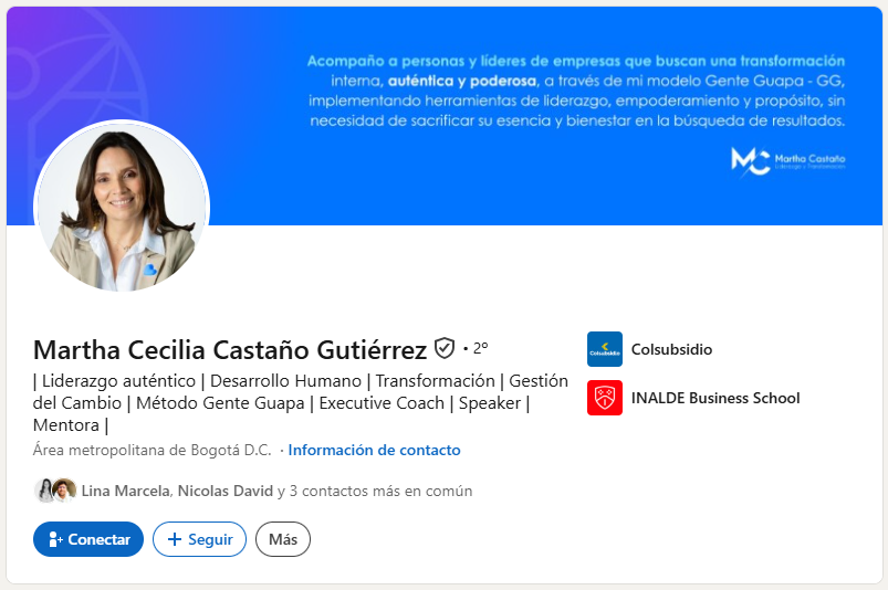 LinkedIn Profile - Martha Cecilia Castaño Gutiérrez